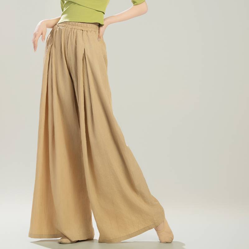 2024 new modern dance practice pants female small wide -leg pants K classical dance daily pants can be made