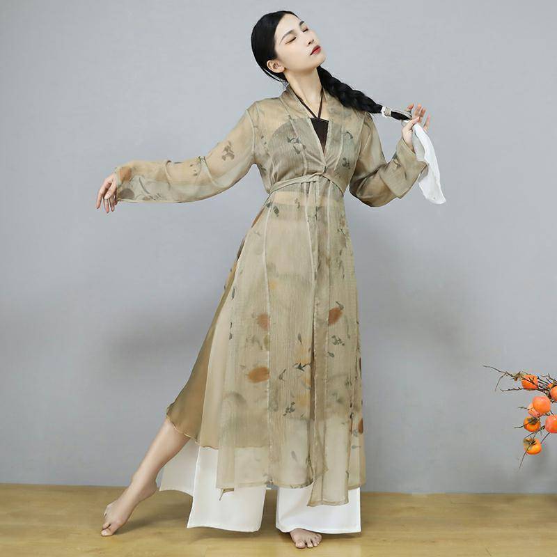 Persimmon Ruyi's Jazz Dance Dance Dance Dance Classical Dance Practice Pants Ancient Jazz Skin Skirt Set