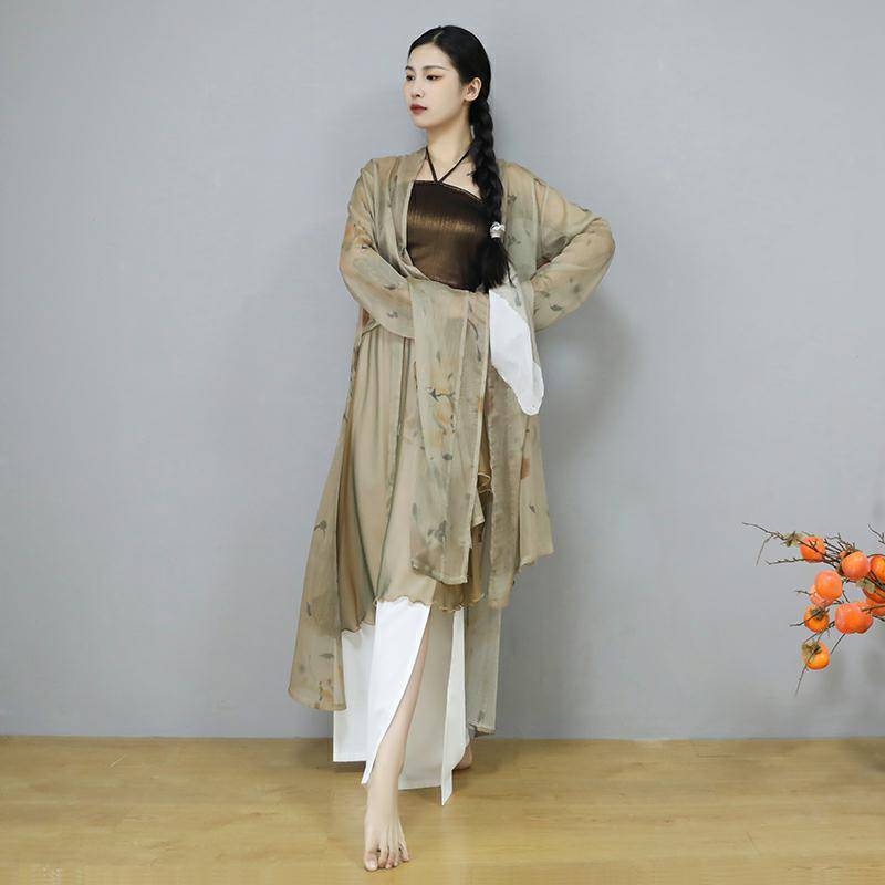 Persimmon Ruyi's Jazz Dance Dance Dance Dance Classical Dance Practice Pants Ancient Jazz Skin Skirt Set