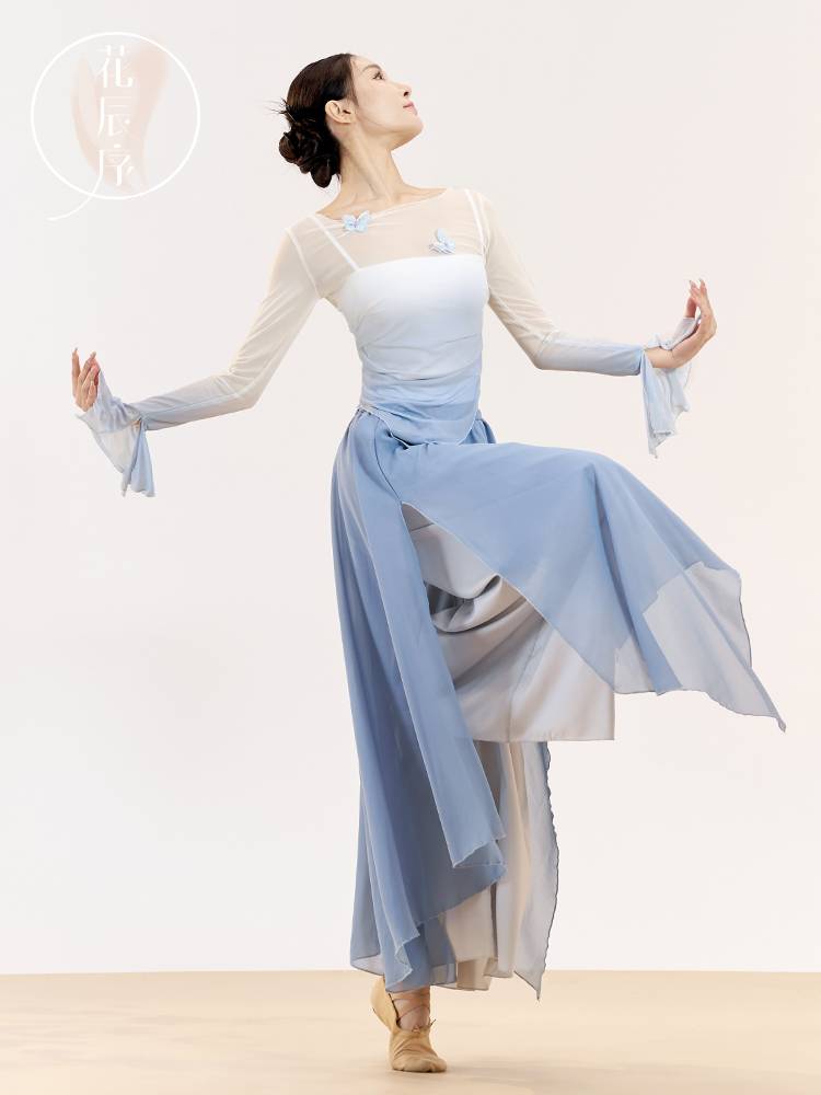 Flower Chenxu Classical Dance Body Rhymes Xianqi Yaosong Dance Dance Dance Chinese Dance Play Performance Dance Pants Skirt