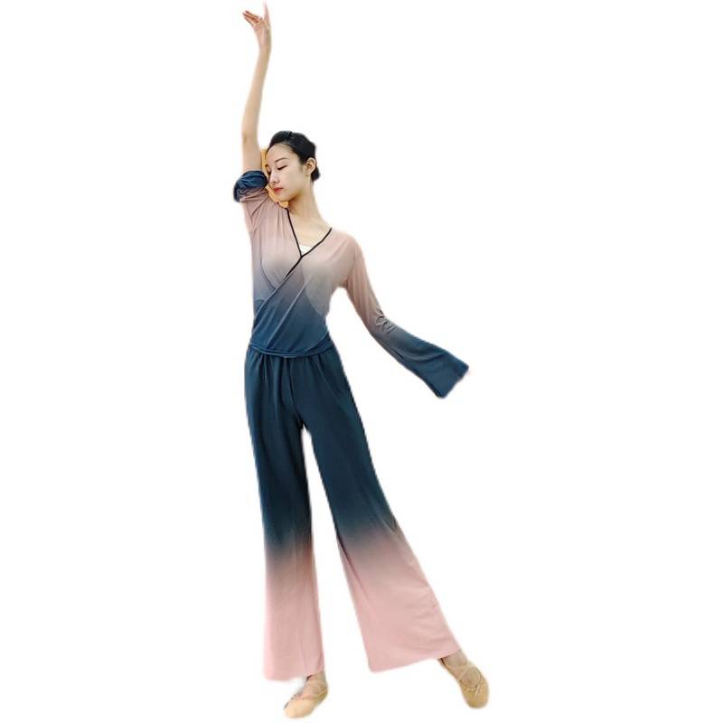 Classical dance yarn clothing, new clothing female elegant performance, net yarn top, short S summer dance practice