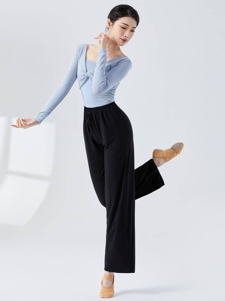 Body Training Services Classical Chinese Wide -Legged Pants Female Adult Teacher Practice Modern Dance Service Three -piece Set