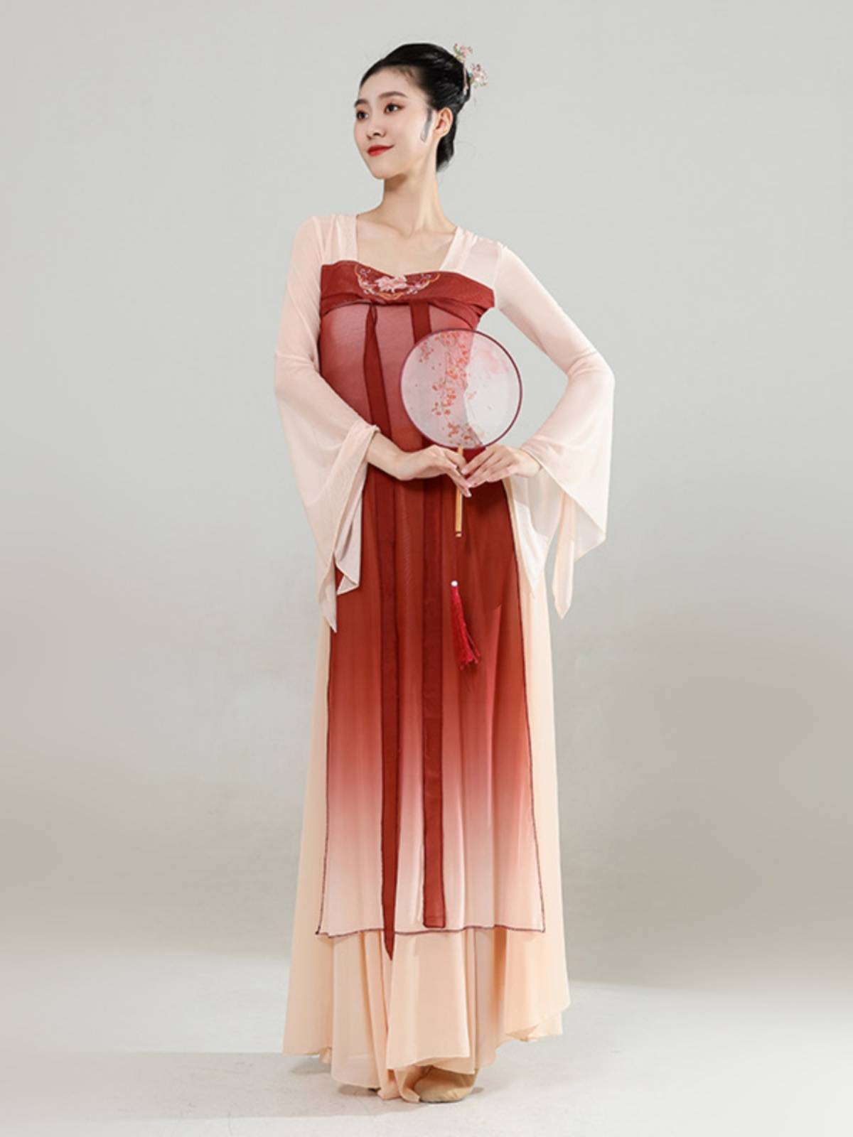 Classical dance dance service female elegant body rhyme long gauze Chinese style performance service art test dance clothing practice service