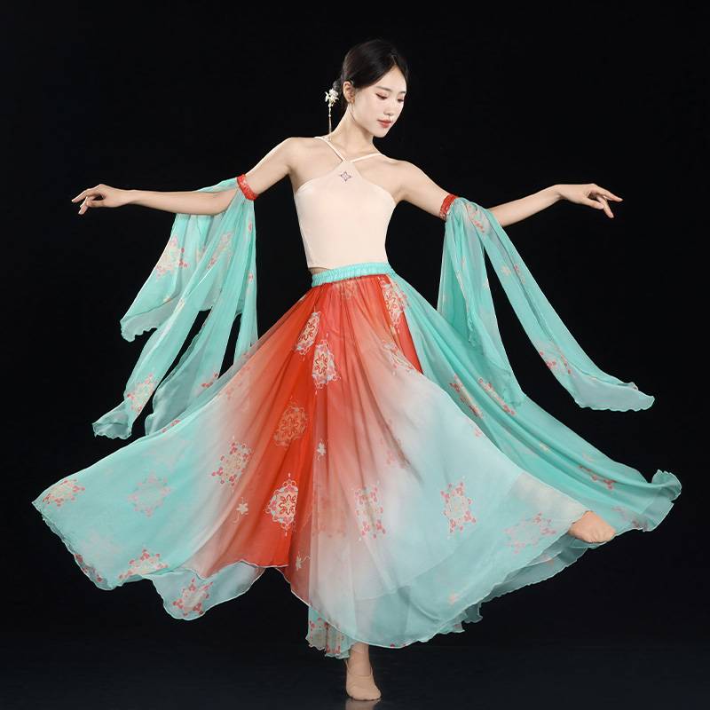 Classical Dance Gradient Saog Yaoshan Performance Clothing Dance Clothing 2024 New Chinese ancient style practice service girl