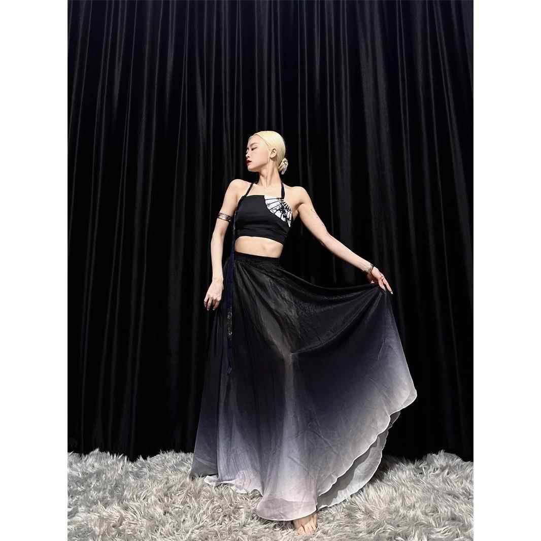 Chinese style dance service adult classical dance performance service girl elegant big skirt 2024 new tube top suspender vest