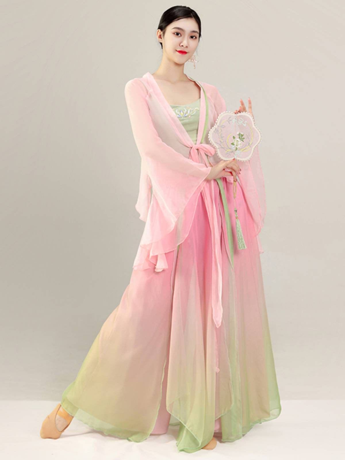 Classical dance clothing female elegant gauze Chinese dance exercises, body rhyme, fairy style jacket performance service performance service