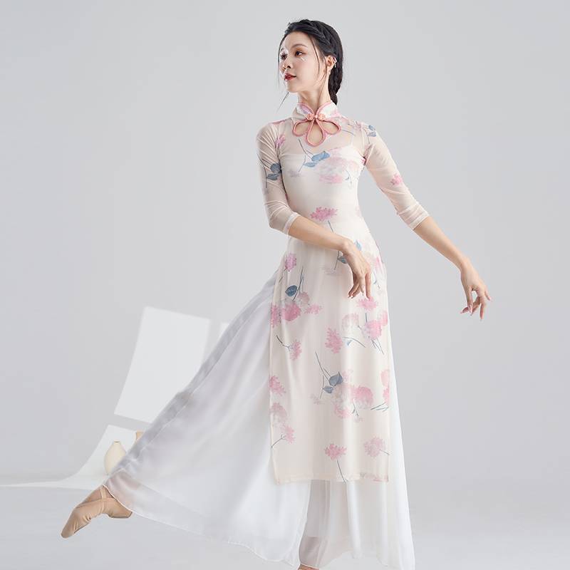 Classical dance dance cheongsam female improved classical style dance body rhyme yae practice service national dance art test service performance service