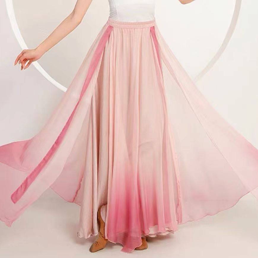 Peerless classical dance clothing elegant body rhyme, butterfly gradient ginematic practice service national dance Chinese style performance service