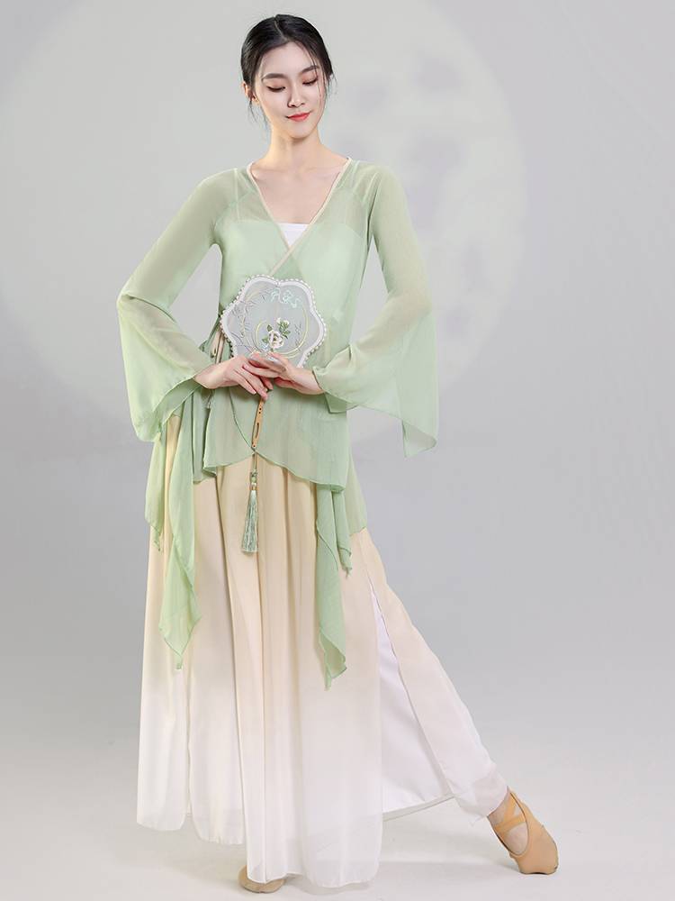 Classical dance practice clothes female elegant body rhymes and clothing art test clothing Chinese dance national dance showed suit suits