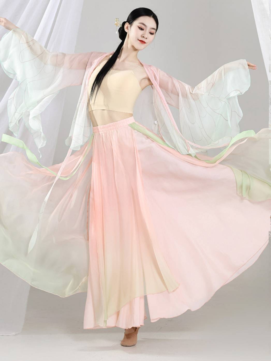 Classical Dance Performance Services Female Ferry Fairy Genuine Gauze Female Permaneous Foundation Chinese Dance Performance Service