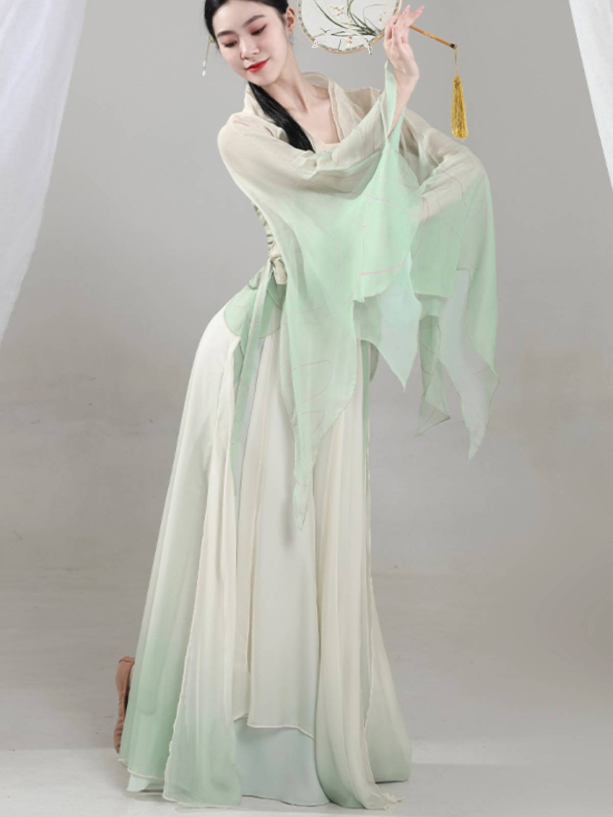 Classical Dance Performance Services Female Ferry Fairy Genuine Gauze Female Permaneous Foundation Chinese Dance Performance Service
