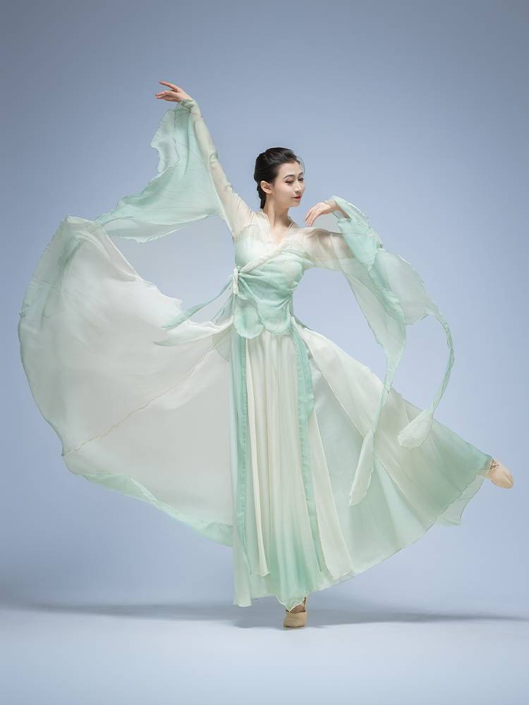 Classical dance clothing butterfly gradient elegant fairy new style beautiful gauze female skirt Chinese dance exercise performance clothing