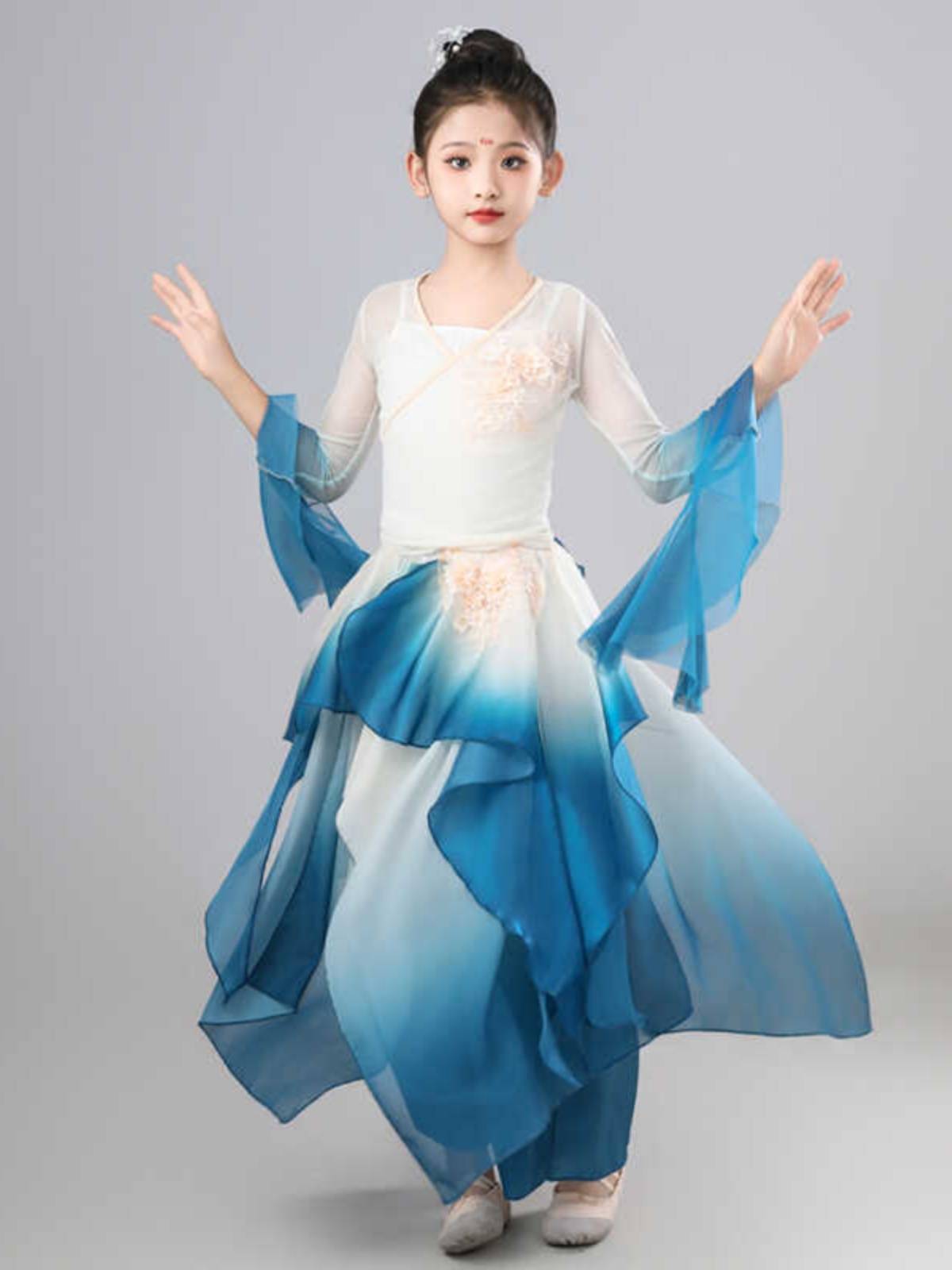 Children's Classical Dance Performance Server Rhymes Drunk Qingbo Mountain Ghost Dance Female Art Examination Practice Set