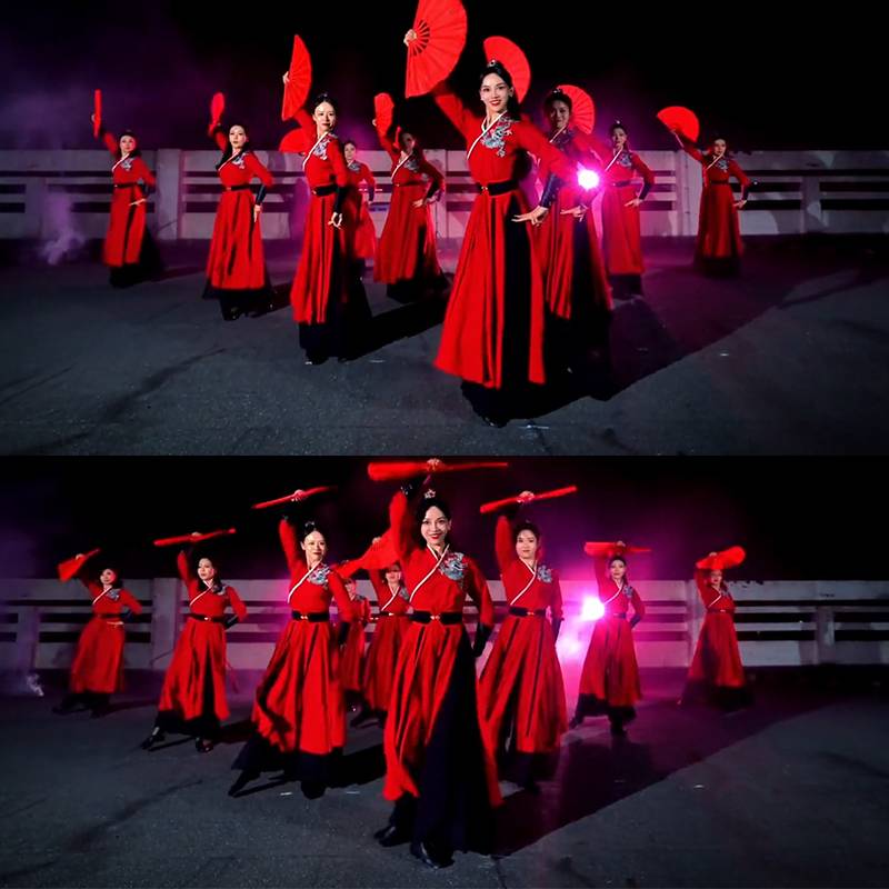 Sheron's choreographer, a classic Chinese-style chorus dancer