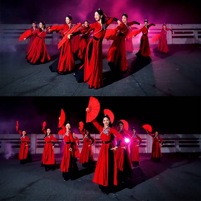Sheron's choreographer, a classic Chinese-style chorus dancer