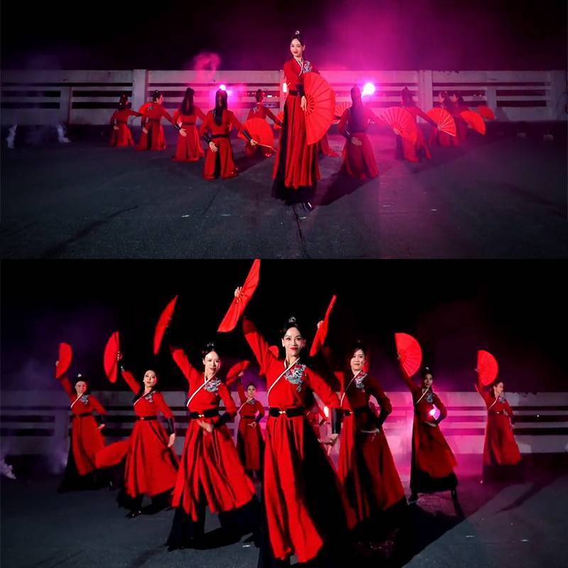 Sheron's choreographer, a classic Chinese-style chorus dancer