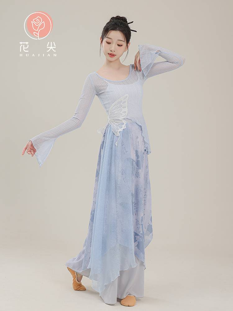 Huajian classical dance new Chinese lace butterfly ink, national style, rhyme, Chinese dance art test dance performance service