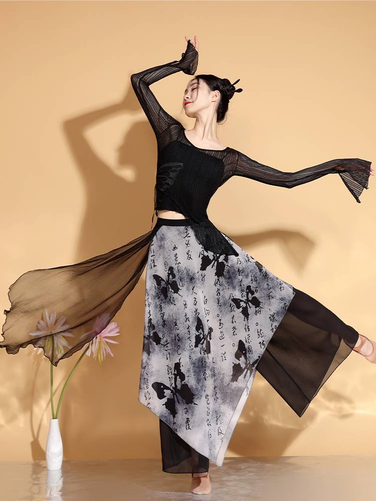 Classical Dance Girl New Chinese Ink Painting Country Style Charm Chinese Dance Art Test Dance Performance Service Disciples Spring and Summer Fund
