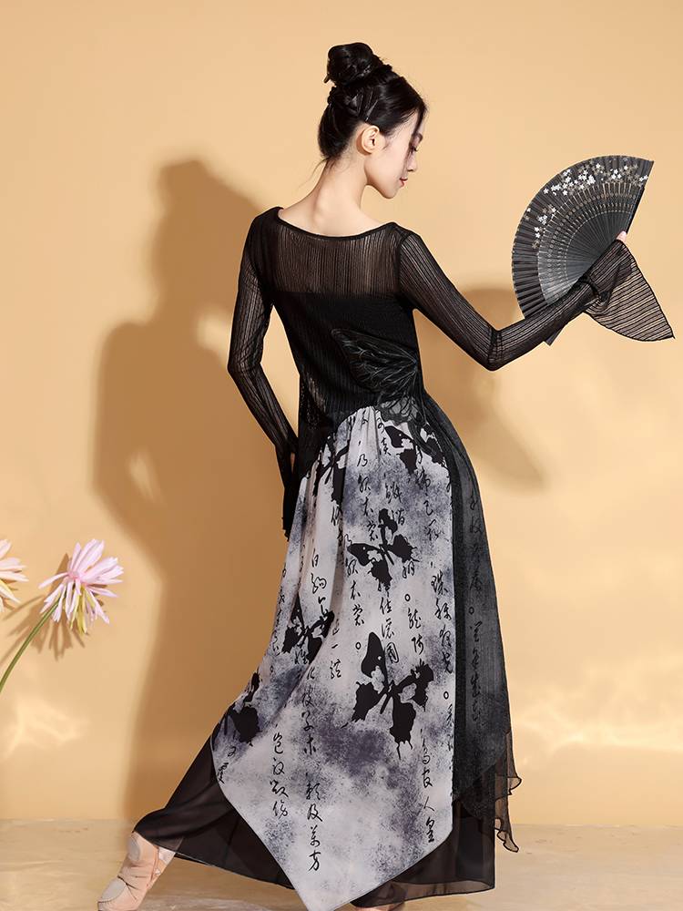 Classical Dance Girl New Chinese Ink Painting Country Style Charm Chinese Dance Art Test Dance Performance Service Disciples Spring and Summer Fund