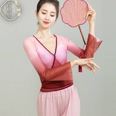 Ancient Banner Classical Dance Dance Costume Female Yin Ya Yue Fairy Fairy Gradient Gradient Color Practice Crossing the top girl