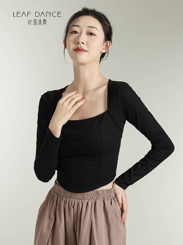 Ye Luoqing Dance Modern Dance New Dance Back Twisted Long Sleeve Daily Thin Practice Series Classical Dance Sports Server