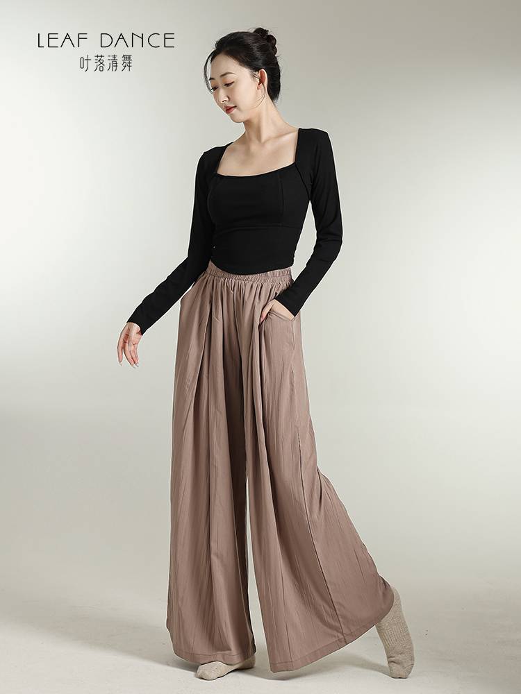 Ye Luoqing Dance Modern Dance New Dance Back Twisted Long Sleeve Daily Thin Practice Series Classical Dance Sports Server