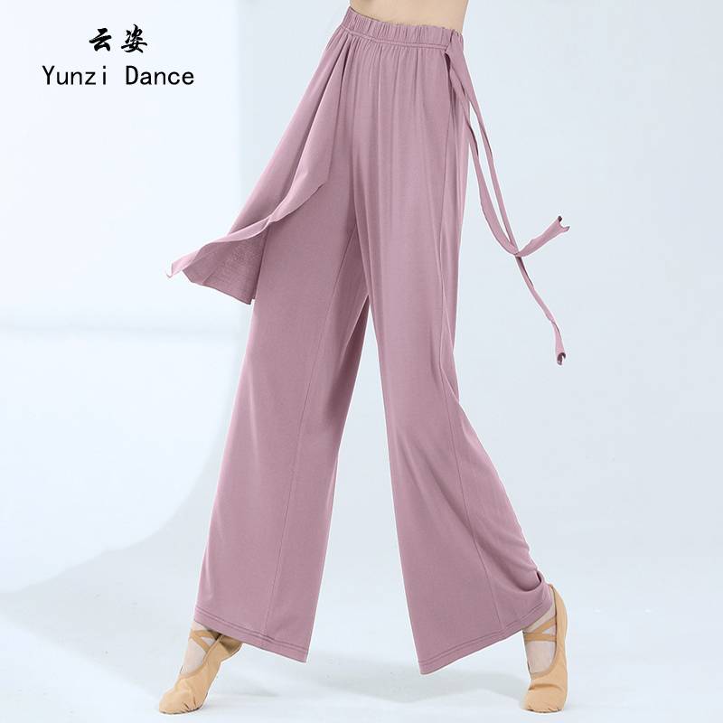 Modern dance pants dance clothes practice clothes Chinese dance summer wide -leg pants new elegant classical dance base training uniform