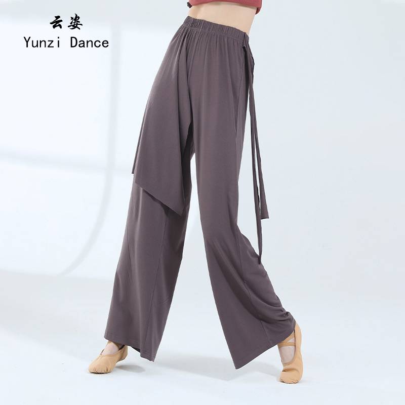 Modern dance pants dance clothes practice clothes Chinese dance summer wide -leg pants new elegant classical dance base training uniform