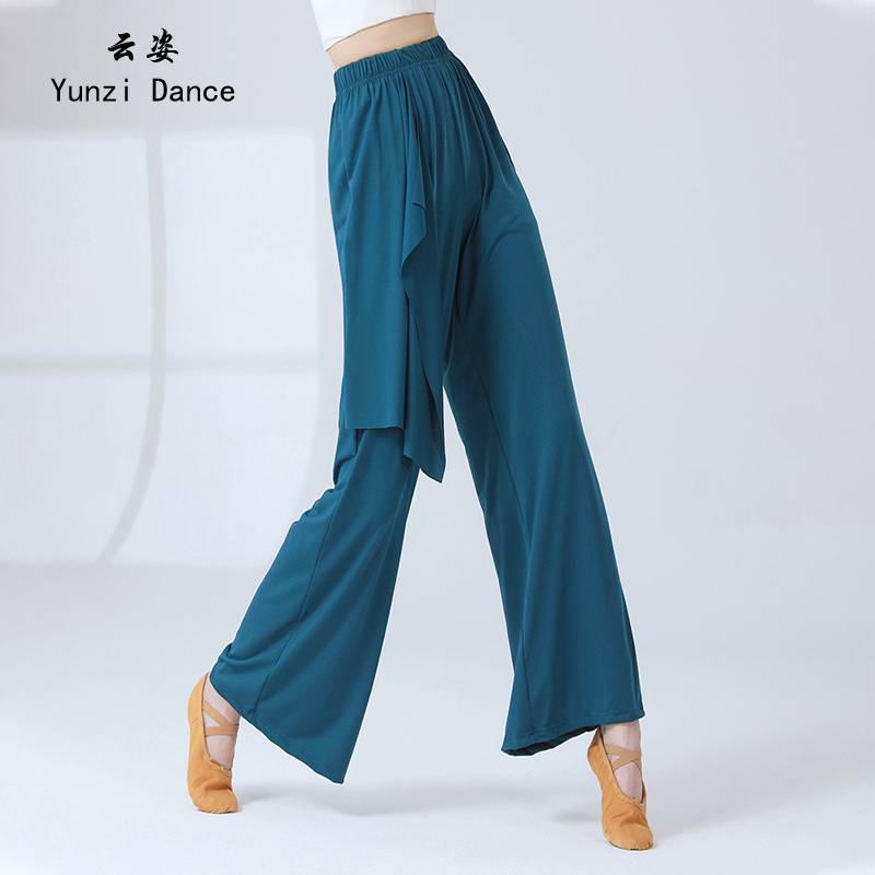 Modern dance pants dance clothes practice clothes Chinese dance summer wide -leg pants new elegant classical dance base training uniform