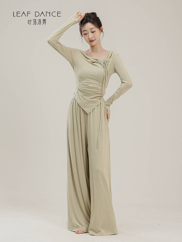 Ye Luo Qing Dance Classical Dance New Chinese Stroke Butterfly Top Straight Pants Chinese Modern Dance Sports Dance Dance