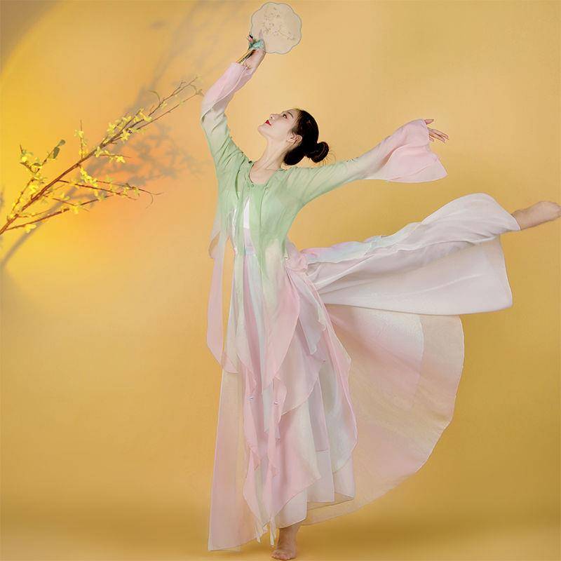 2024 new classical dance yarn clothing female Yixian fluttering national style dance practice service performance suit suit ancient