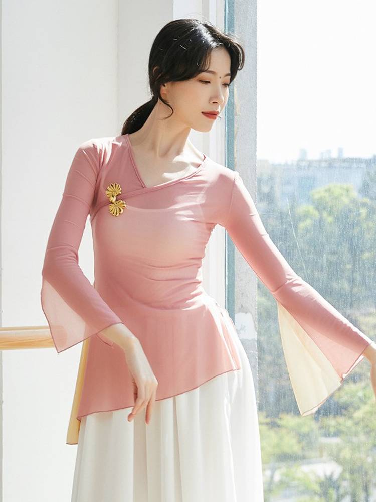Classical Dance National Modern Body Rhyme Dance Performance Services Chinese Dance Practice Dresses Fathering Jacket Female Art Temperature Slutter