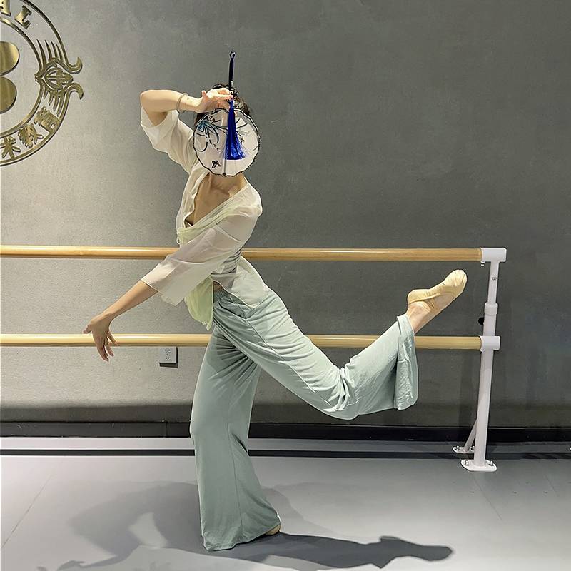 Spot thinning the classical dance service X -pants modern dance clothes, straight tube showing thin legs long copper ammonia
