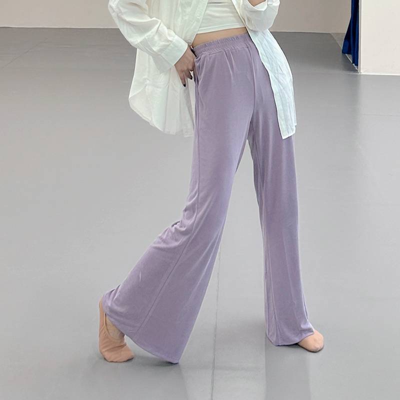 Spot thinning the classical dance service X -pants modern dance clothes, straight tube showing thin legs long copper ammonia