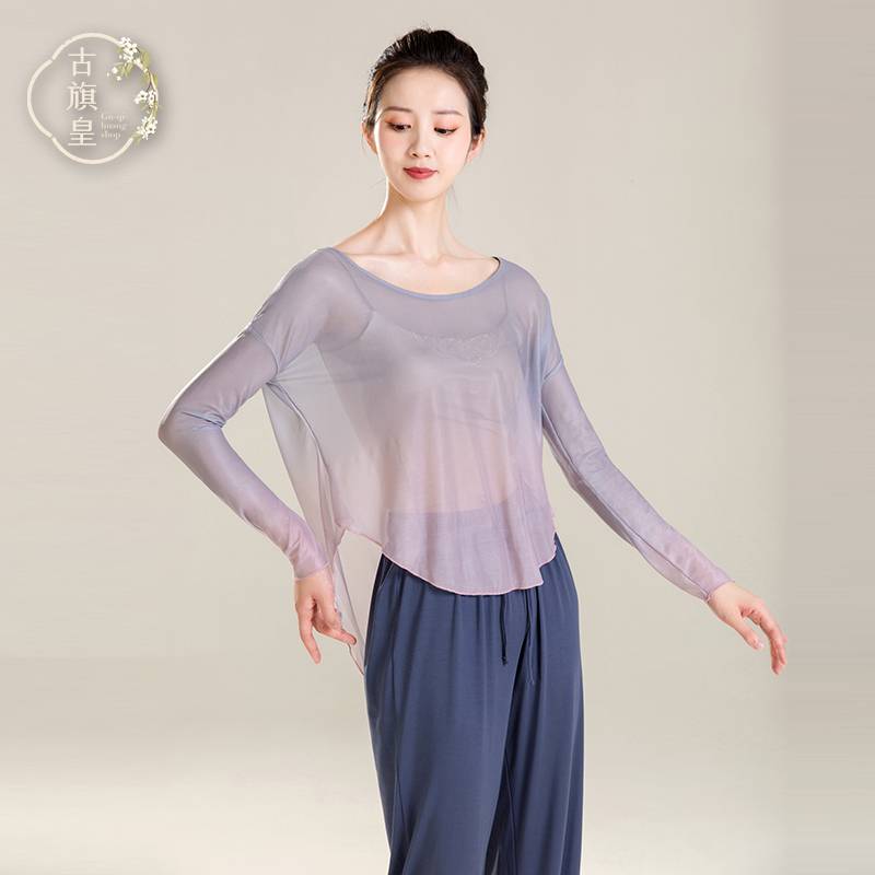 Ancient Banner Emperor Classical Dance Dance Clothing Flowing Body Rhyme Gradient Giney Jacket Chinese Dance Modern Dance Adult Practice Series