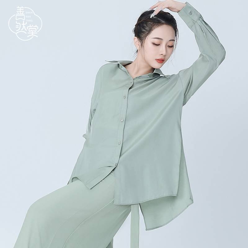Shan Rantang Modern Dance Service Classical Dance Long Sleeve Practice Jazz Jazz Jazz Loose Cassacats Large Small Small Shirt Autumn