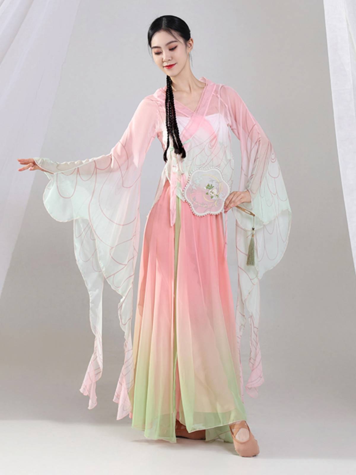 Classical Dance Performance Female Graduate Graduate Rhymes and Butterfly Dance Series Chinese Dance Elegant Nets Gine Art Examination Service