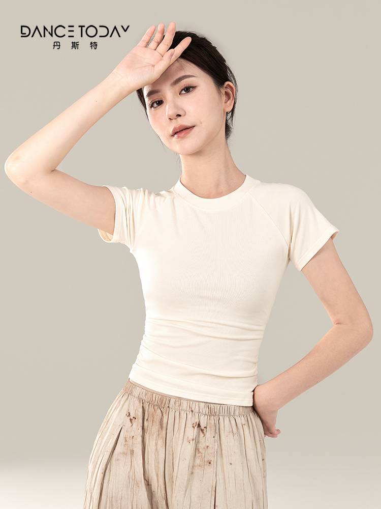 dancetoday Classical Chinese Dance Practice Sports Summer Summer New Back Back Short Sleeve Modern Dance clothes