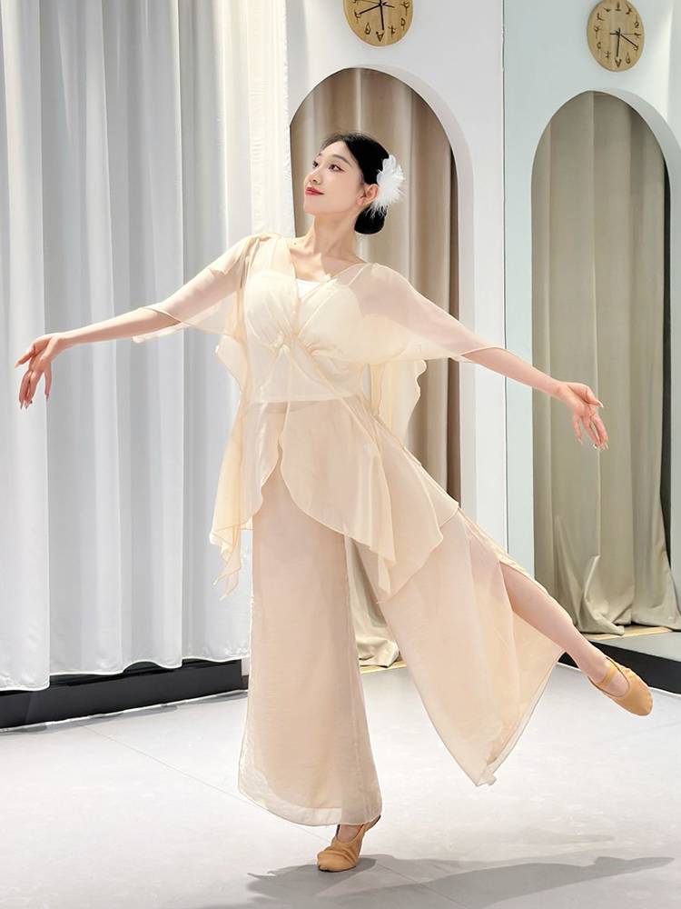 Classical dance gauze girl elegant dance dance clothing, showing the fairy -style national style stage, elegant classical dance clothing