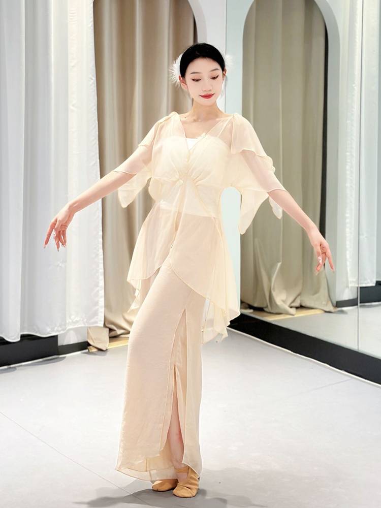 Classical dance gauze girl elegant dance dance clothing, showing the fairy -style national style stage, elegant classical dance clothing