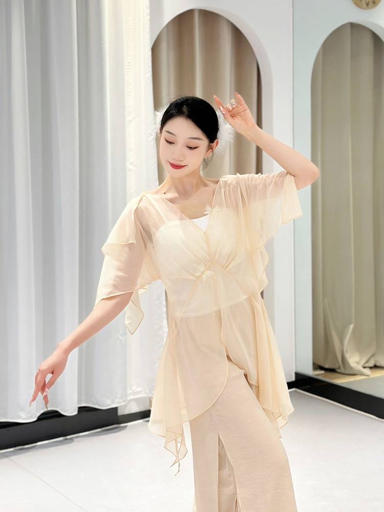 Classical dance gauze girl elegant dance dance clothing, showing the fairy -style national style stage, elegant classical dance clothing