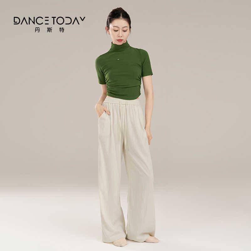 Dancetoday Modern Dance Straight Dance Pants Chinese Classical Dance Wide Leg Pants Female Summer Summer Swingwear