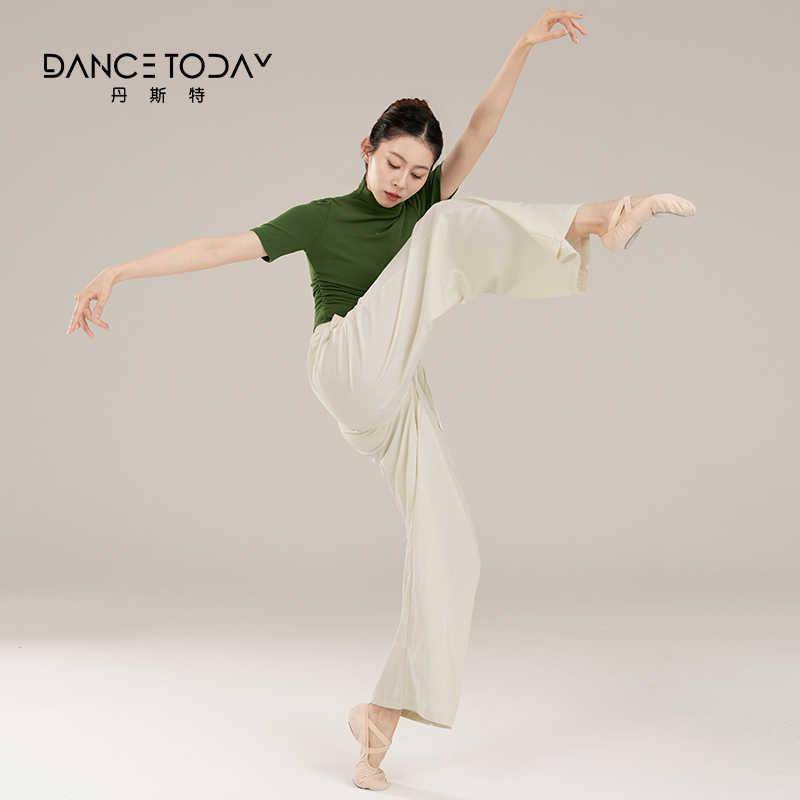 Dancetoday Modern Dance Straight Dance Pants Chinese Classical Dance Wide Leg Pants Female Summer Summer Swingwear