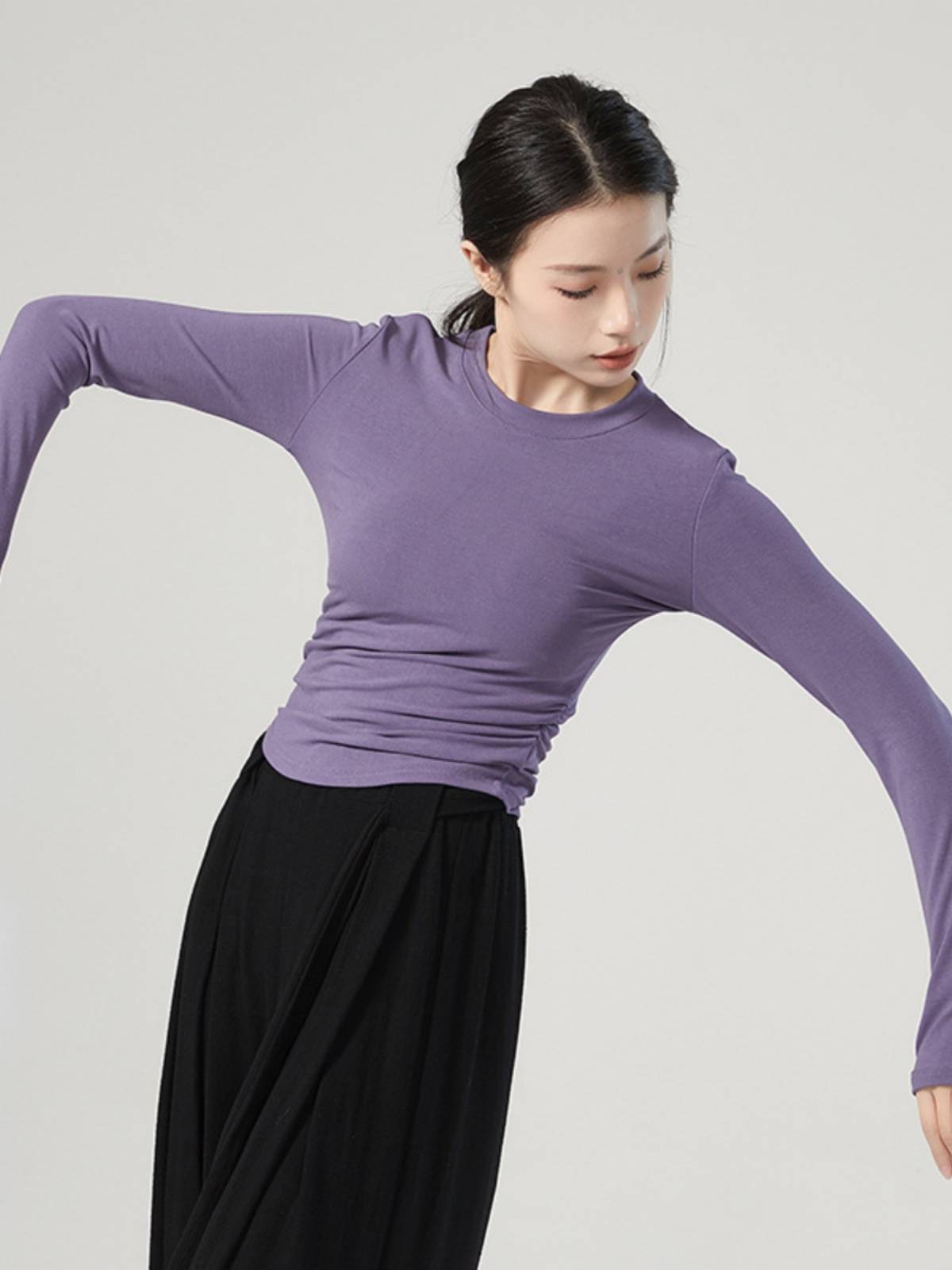 Modern dance exercise girl spring long sleeve sleeve sleeves refers to slim Chinese dance classical dance -shaped teacher dance service