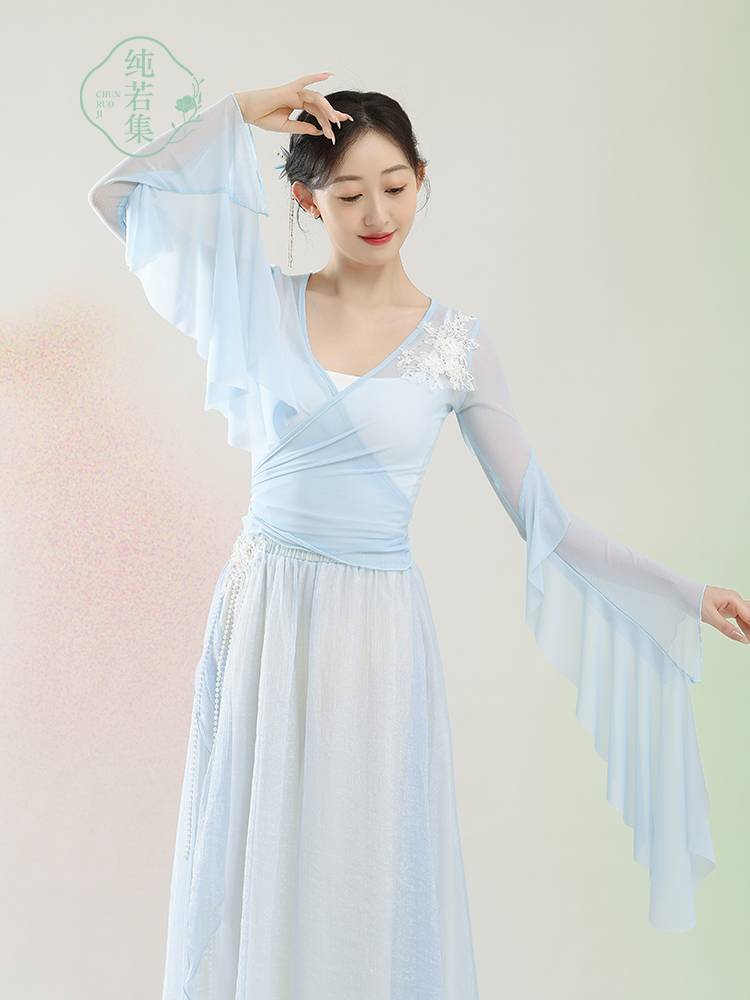 Chun Ruoji Classical Dance Pet Piaopalus Pearl Skirts, Fairy Dance Dance Dance Chinese Dance Day Frequently Nets Practice Clothing