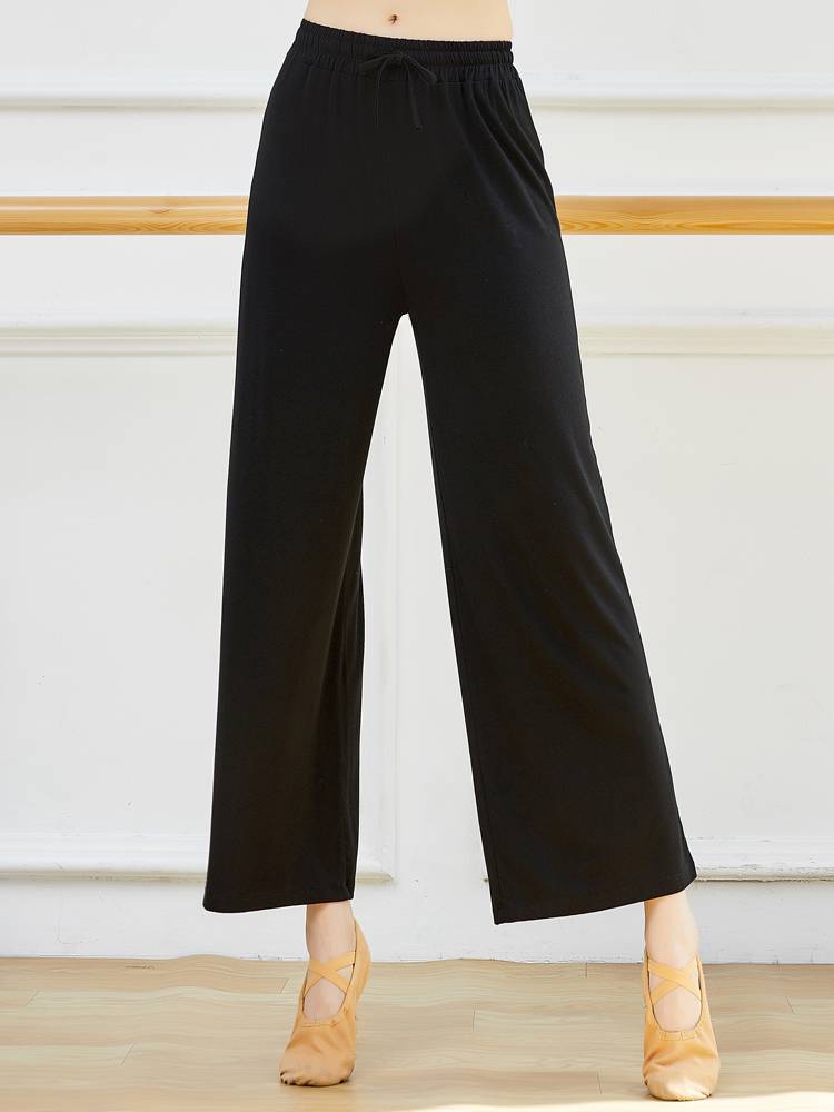 Modern dance wide -leg pants Modaer dance pants loose straight tube summer practice service classical dance thin dance pants