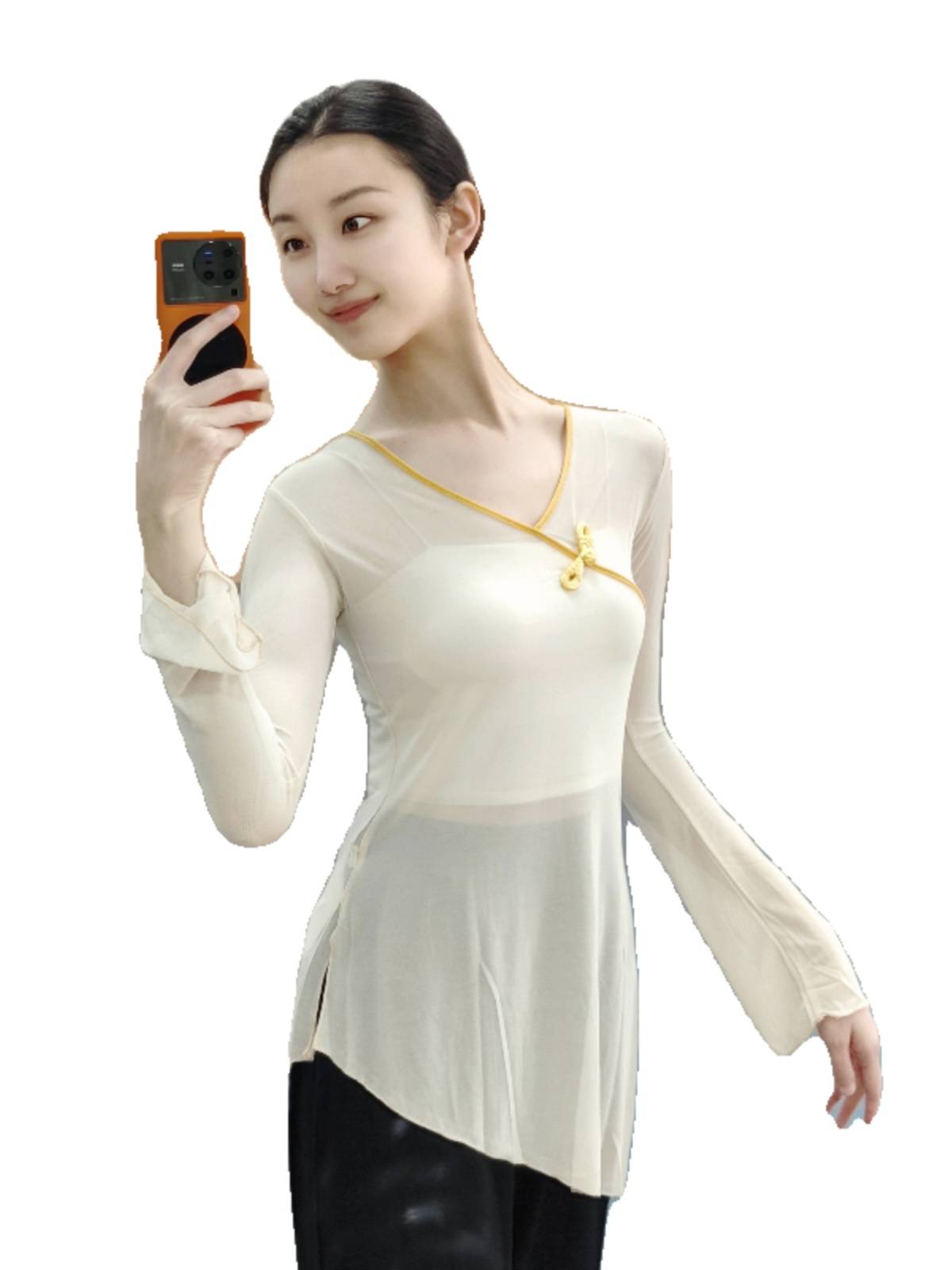 Classical dance long -sleeved top Chinese dance gauze dance service national dance exercise skills suit suit performance performance performance