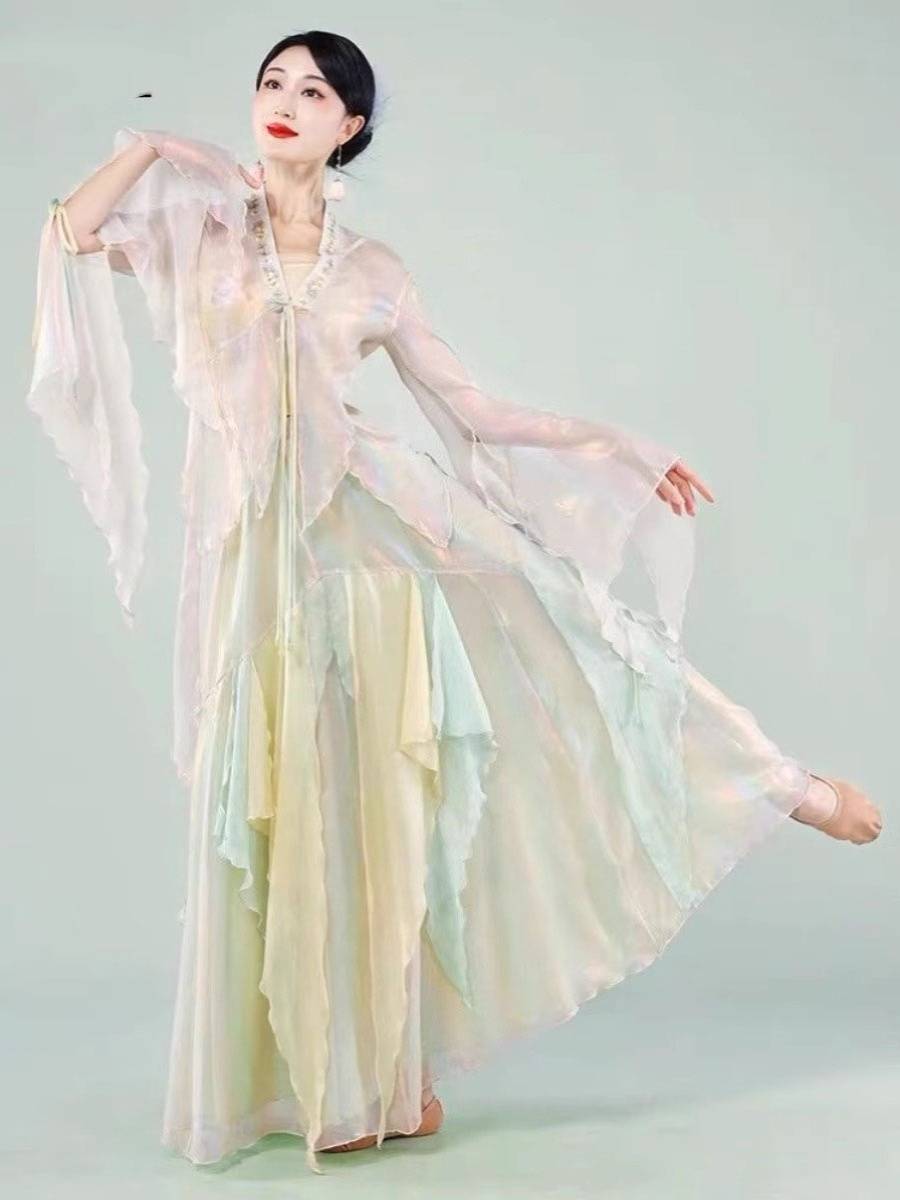 Classical dance clothing female elegant body rhyme yae training exercise big skirt Chinese dance Chinese dance Chinese dance performance suit suits