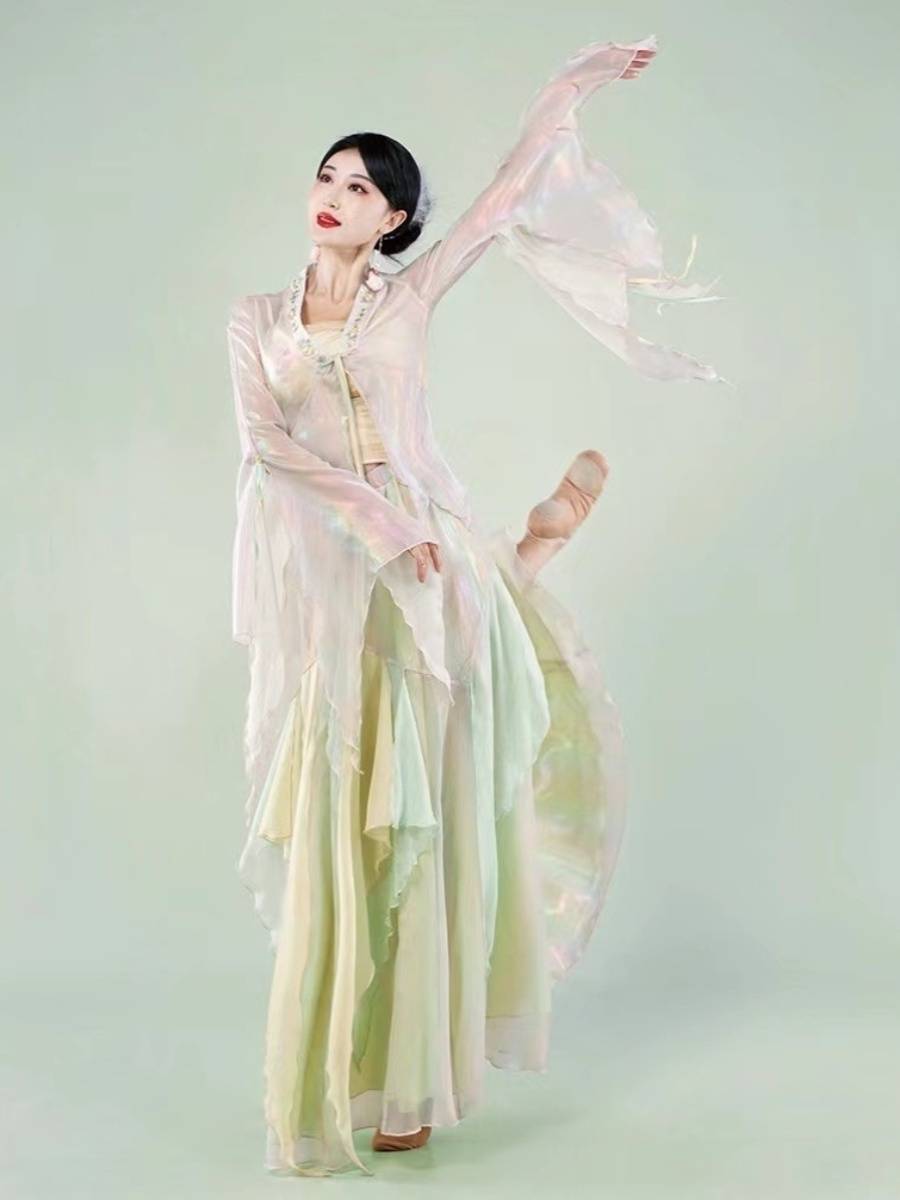 Classical dance clothing female elegant body rhyme yae training exercise big skirt Chinese dance Chinese dance Chinese dance performance suit suits