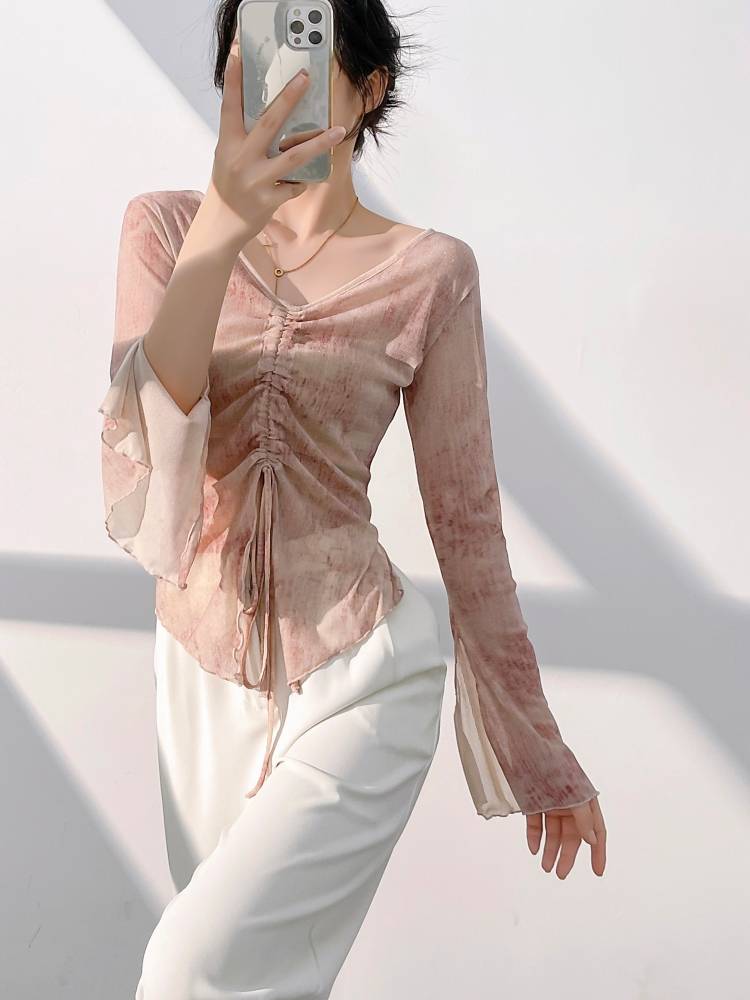Dance practice service women's new modern dance body rhyme gums performed slimming training classical dance clothing